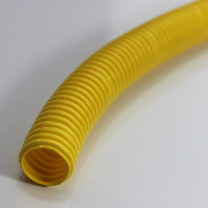 White 32mm PVC Plastic Electric Wire Flexible Corrugated Hose