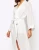 Import White Chiffon Bathrobes For Women Loose Thin Ladies Long Kimono Nightwear Sleepwear For Female from China