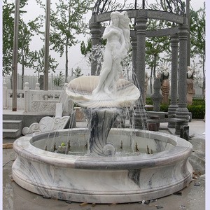 White Marble Garden Stone 3 Tiers Water Fountain