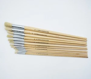 wholesale art supplies set nylon hair wood handle artist brush