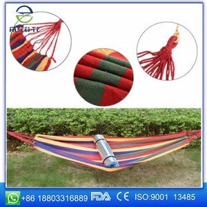 Wholesale Best selling Popular OEM Custom Personalized Cotton Rope Canvas Suspended Hanging Camping Hammock