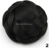 Wholesale Bride Hair Bun Elastic Drawstring Chignon Pick Clip in Fake Chignon Hair Updo Synthetic Hair Bun 6 Colors