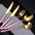 Import Wholesale Bulk Dinner Flatware Luxury Nordic Tableware Gold Cutlery Set Plated Stainless Steel Dinnerware from China