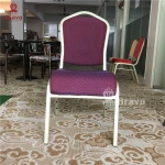 Wholesale Cheap Party Metal Frame Stackable Upholstered Restaurant Chairs Hotel Dinning Hall Aluminium Banquet Chair
