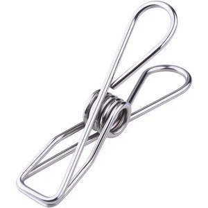 Wholesale Cheap Stainless Steel Small Clothes Line Hanger Clips For Household