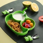 Wholesale Childrens Frog Silicone Dinner Plates Other Tableware Health Care Supplies Silicone Kids Dining Set