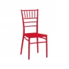 Wholesale China Modern Cheap Bulk Beige Stacking Tiffany Chiavari Chair PP Plastic Restaurant White Dining Chairs