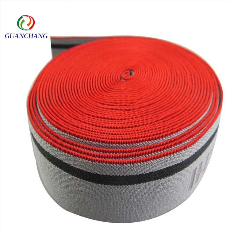 Wholesale custom cheap high quality elastic printed polyester woven webbing straps