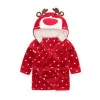 Wholesale fashion factory price hot sale cute polyester flannel kids animal bathrobe