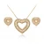 wholesale foxi jewelry trend diamond iced out heart shaped Valentine&#x27;s Day necklace jewelry 2020