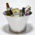 Wholesale high-capacity 12L metal ice bucket outdoor party hotel bar stainless steel ice bucket
