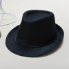 Wholesale High Quality Business Fedora Cotton Wide Brim Fedora Hats Men