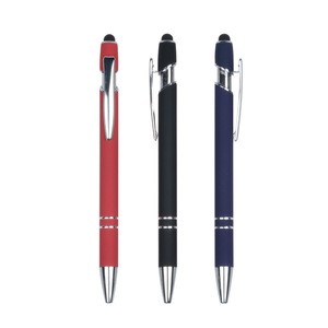 Wholesale High Sensitive Capacitive Rubber Coated Soft Metal Touch Screen Stylus Pen