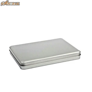 Wholesale hinged rectangular tin cans a5 maxi size file box
