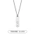 Import Wholesale Hip Hop Silver Plated Water Proof Jewelry Necklaces Titanium Steel A-Z Alphabet Pendant Necklaces For Men from China