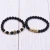 Import Wholesale Men Custom Fashion Bracelets Sets Jewelry Charm Handmade Metal Zircon Lava Beads 8mm Natural Stones Bracelet from China