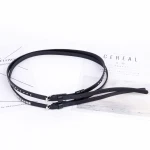 Wholesale Metal Buckle Pu Leather Punk Rock Belt Woman 2 In 1spliced Metal Buckle Rivet Belt