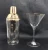 Import Wholesale new design glass cocktail shaker with martini glasses set from China