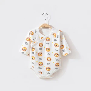 Wholesale Organic Cotton Baby Onesie Newborn  Bodysuit Baby Girl Rompers Customized Size Baby Clothes