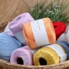 Wholesale Popular 100% Bamboo Cotton Yarn solid color for baby