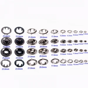 wholesale promotional prong snap fastener buttons with different cap