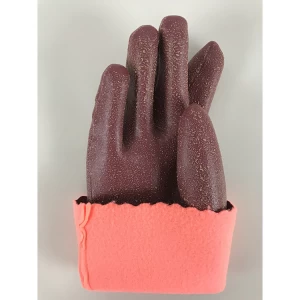 Wholesale rubber latex coating working safety gloves for work frozen construction types of gloves