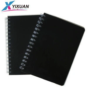 Wholesale school supply custom a5 copy paper PP/PVC hardcover spiral notebook