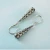 Import Wholesale Silver Jewelry S925 Sterling Silver Retro Ethnic Fish Scale Pattern Black Agate Long Face-shaped Earrings Women from China