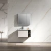 Wholesale Supplier Mirror Cabine Modern aluminum Bathroom Vanities Double Sink Waterproof Bathroom Cabinet Set