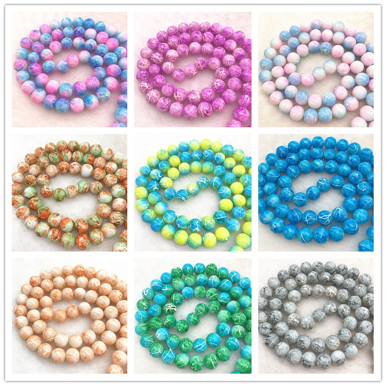 Wholesales Custom Loose Beads Glass  Beads For Jewelry Making