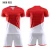 Import whosale red and white soccer jersey football uniform from China