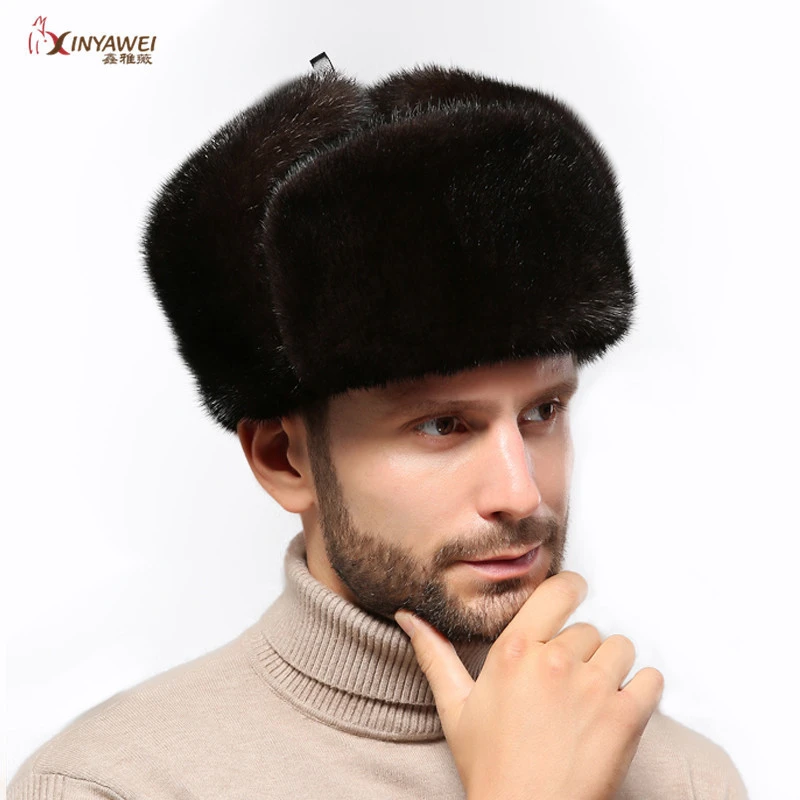Wide varieties men mink fur hat winter hat furs fur hat