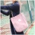 Import Women Solid Color Corduroy Cotton Stripe Shopping Shoulder Bag Large Capacity Casual Corduroy Shopping Tote Bag from China