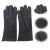 Import Womens Hand Made Full Finger Genuine Deerskin Leather Gloves Cashmere Lining Gloves from China