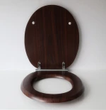 Wood grain MDF toilet seat cover
