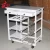 Import Wood portable Four wheels Two Rows with Two Drawers Dinning Cart for Hotel Room Service Restaurant food trolley from China