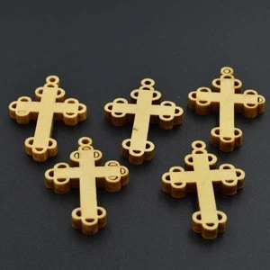 wooden beads cross 44x29mm /wood cross