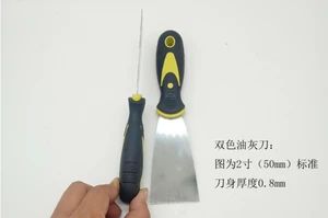Wooden Handle Polished Carbon Steel Putty Knife Paint Scraper Wooden Handle Steel Blade