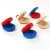 Import Wooden Percussion Primary Color Castanets Round Dance Board Red Blue For Baby Musical Instrument Preschool Early Educational Toy from China