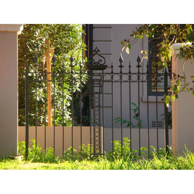 Wrought iron wholesale easily assembled wrought iron fence designs NT-WIB015