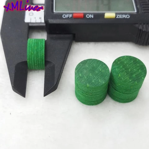 xmlivet Latest green Billiards tip accessories Customized 12mm/13mm/14mm 8layers Billiards Pool cue tips in SS/S/M/H/HH