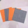 yellow silver 200 300 400mm PVC Rubber Paving Tactile Indicator Tiles