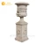 Import Yellow stone marble flower pot for garden YL-H116 from China