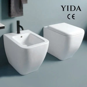YIDA European CE 180mm Ptrap Washdown Wc Toilet Set Back To Wall Hung Toilet
