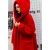 Import Yigelila Autumn And Winter 2020 Red Hooded Collar Long Sleeve Warm Coat from China