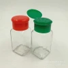 Youcheng small size square shape spice and pepper glass shaker jar with 6 pouring hole lid