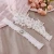 Import YouLaPan THS355/TH21 Fashion New Design Bridal Garter with White Small Flower ,Thin Long Bow Bridal Garter from China