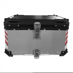 ZHUITU 80L Motorcycle Tail Box delivery case aluminum box scooter motocross accessory luggage lock top box