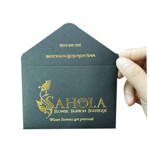 Fancy Luxury Invitation Thank You Gift Custom Printed Paper Envelope For Keys