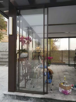 glass sliding steel doors and windows design for sale and wholesale slim doors hc-gd13
